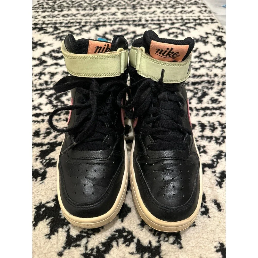 Nike Court Borough Mid 2 'Black Pink Blue Fury' 5Y